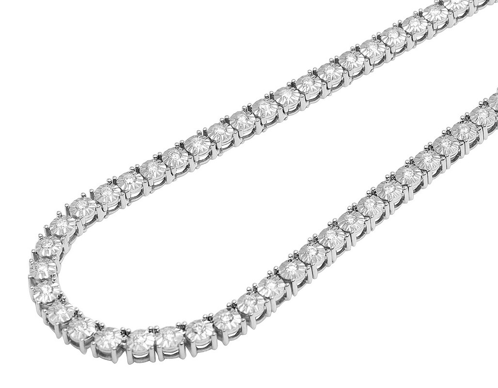 Diamond chain on a white background